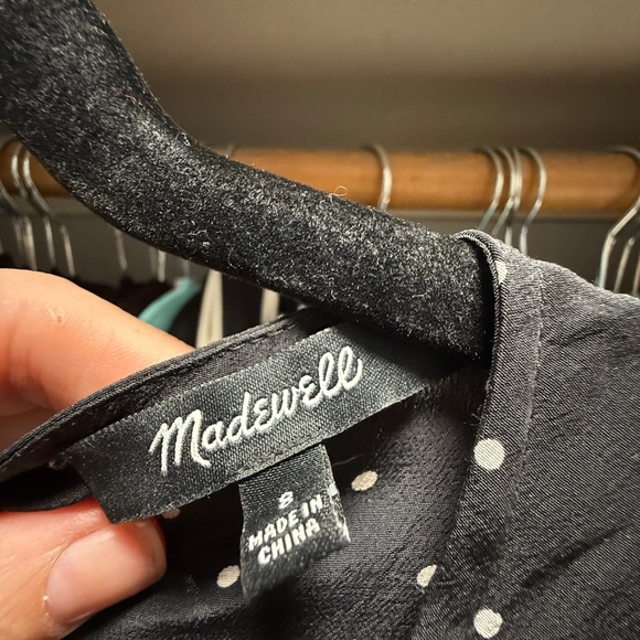 Black Polka Dot Midi Dress - Picture 4 of 5